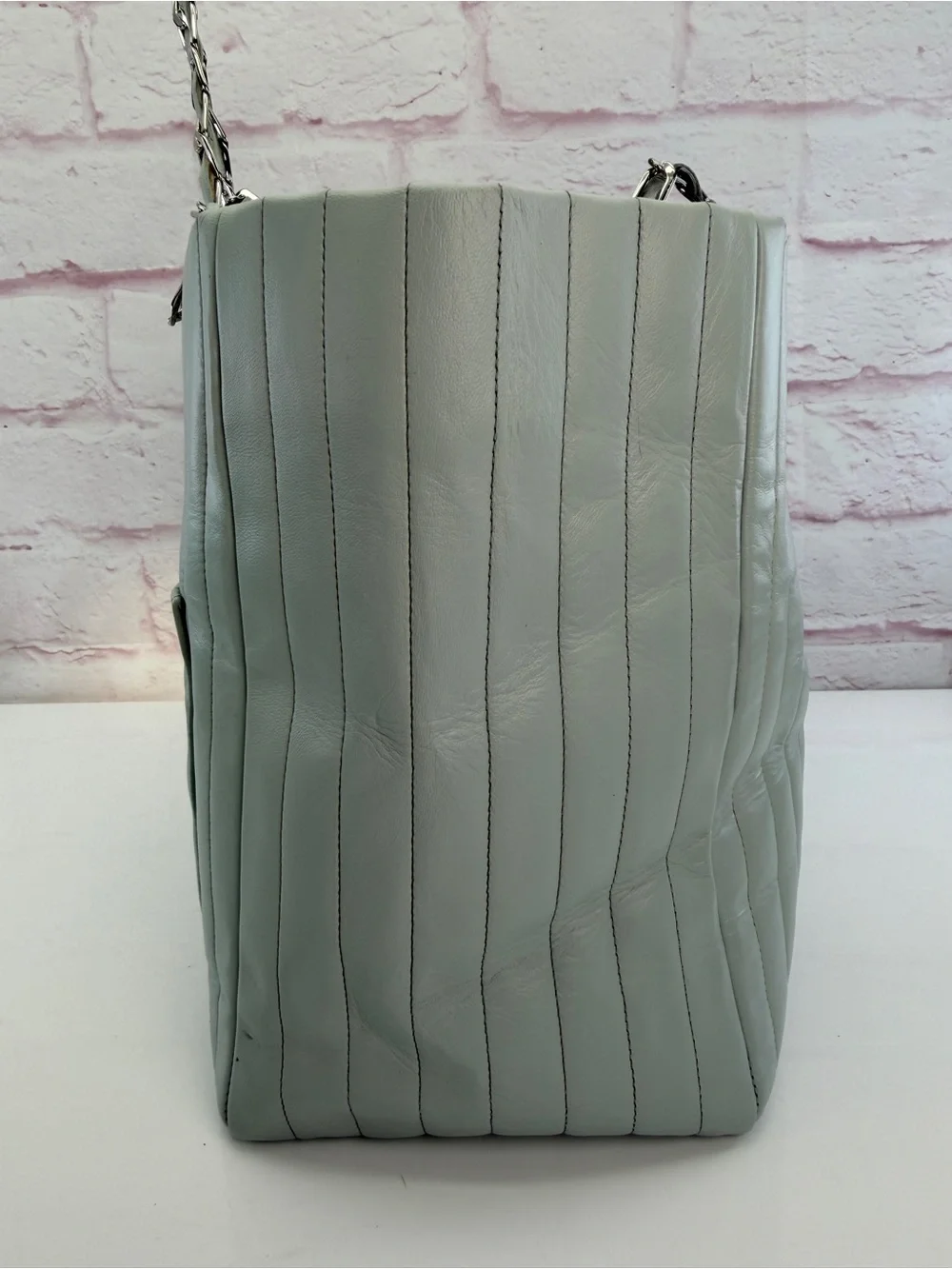 Chanel Mademoiselle Vertical Quilt Tote
